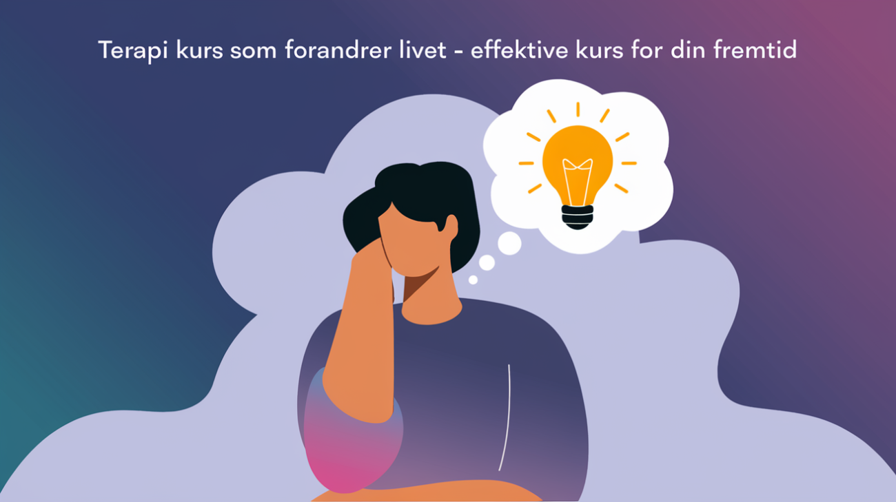 Terapi kurs som forandrer livet – effektive kurs for din fremtid – illustrasjon