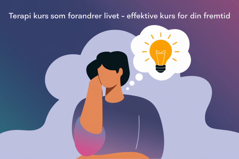 Terapi kurs som forandrer livet – effektive kurs for din fremtid – illustrasjon