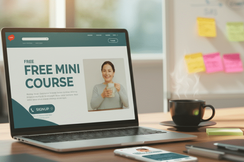 Fordelene med å tilby gratis minikurs: bygg tillit, få flere kunder og øk synlighet