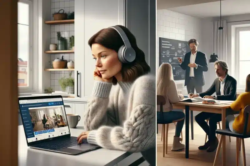 Hva er forskjellen mellom nettkurs og tradisjonelle kurs?